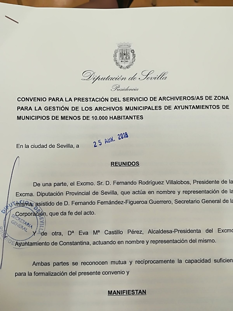 convenio archiveros diputación constantina