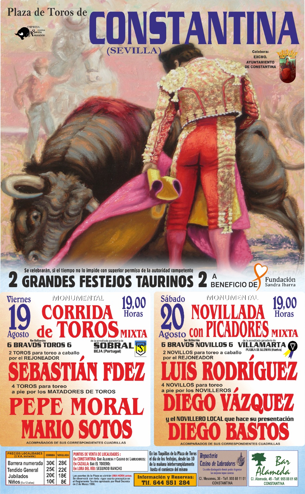 corrida toros mixta y novillada picadores feria constantina 2022