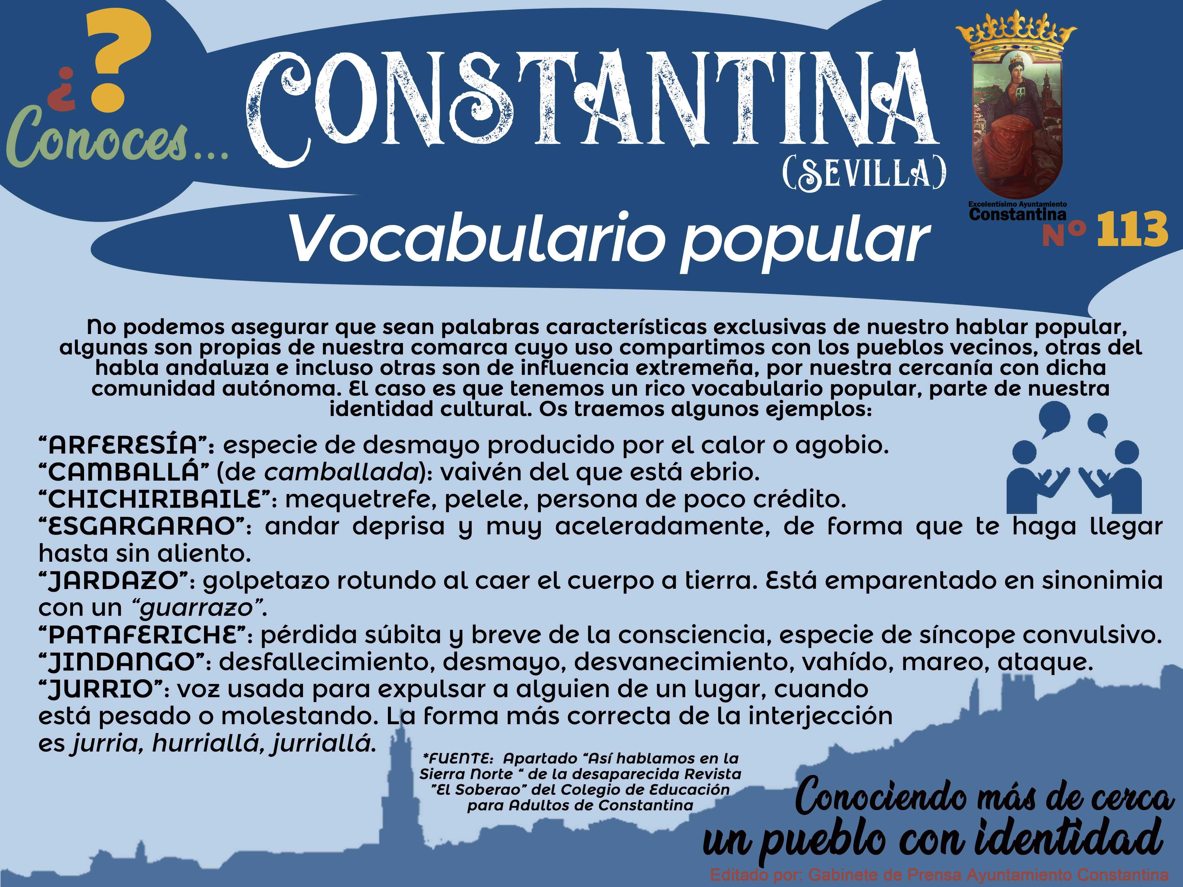 113 Vocabulario popular Constantina