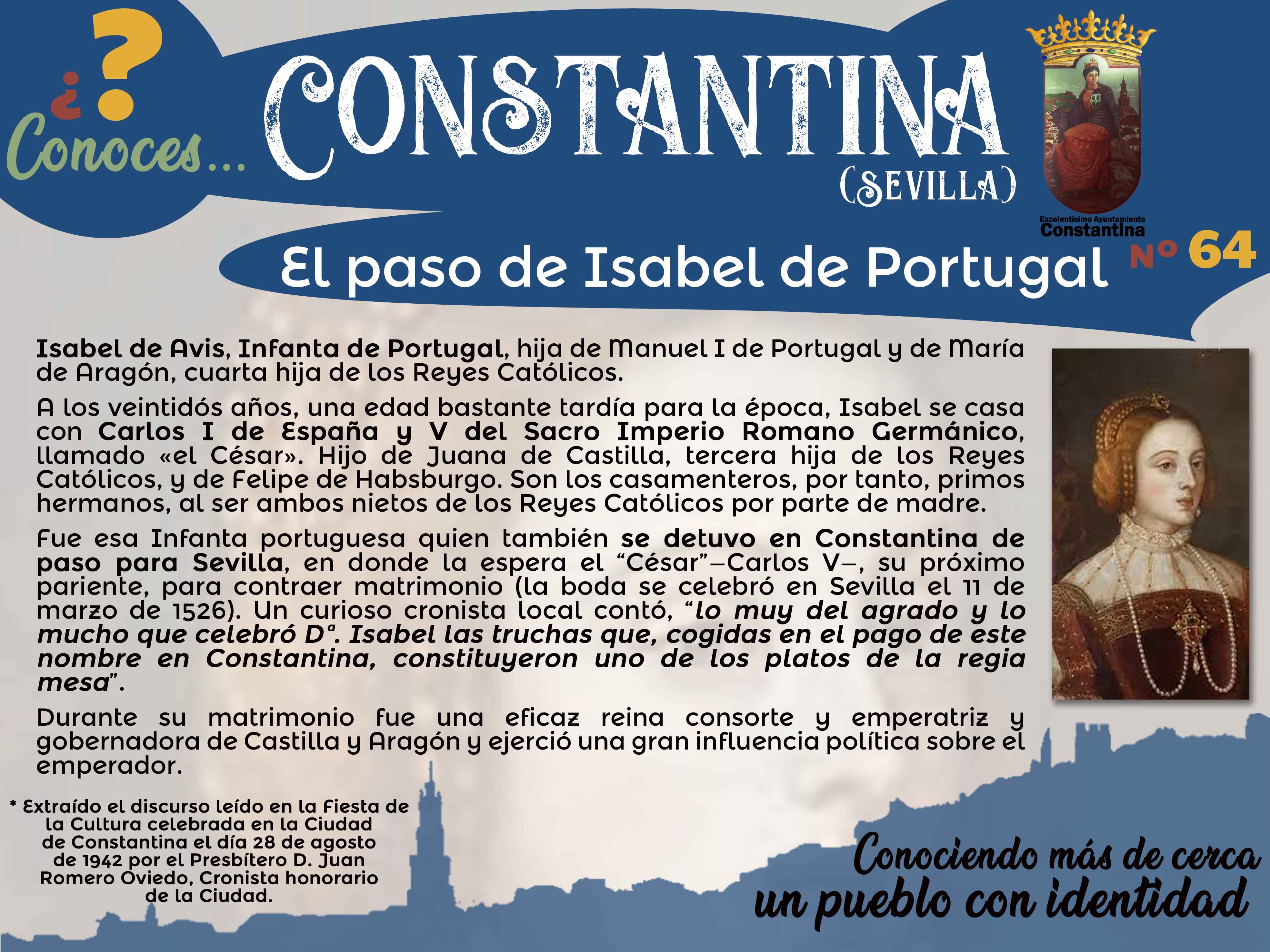 64 El paso de Isabel de Portugal por Constantina