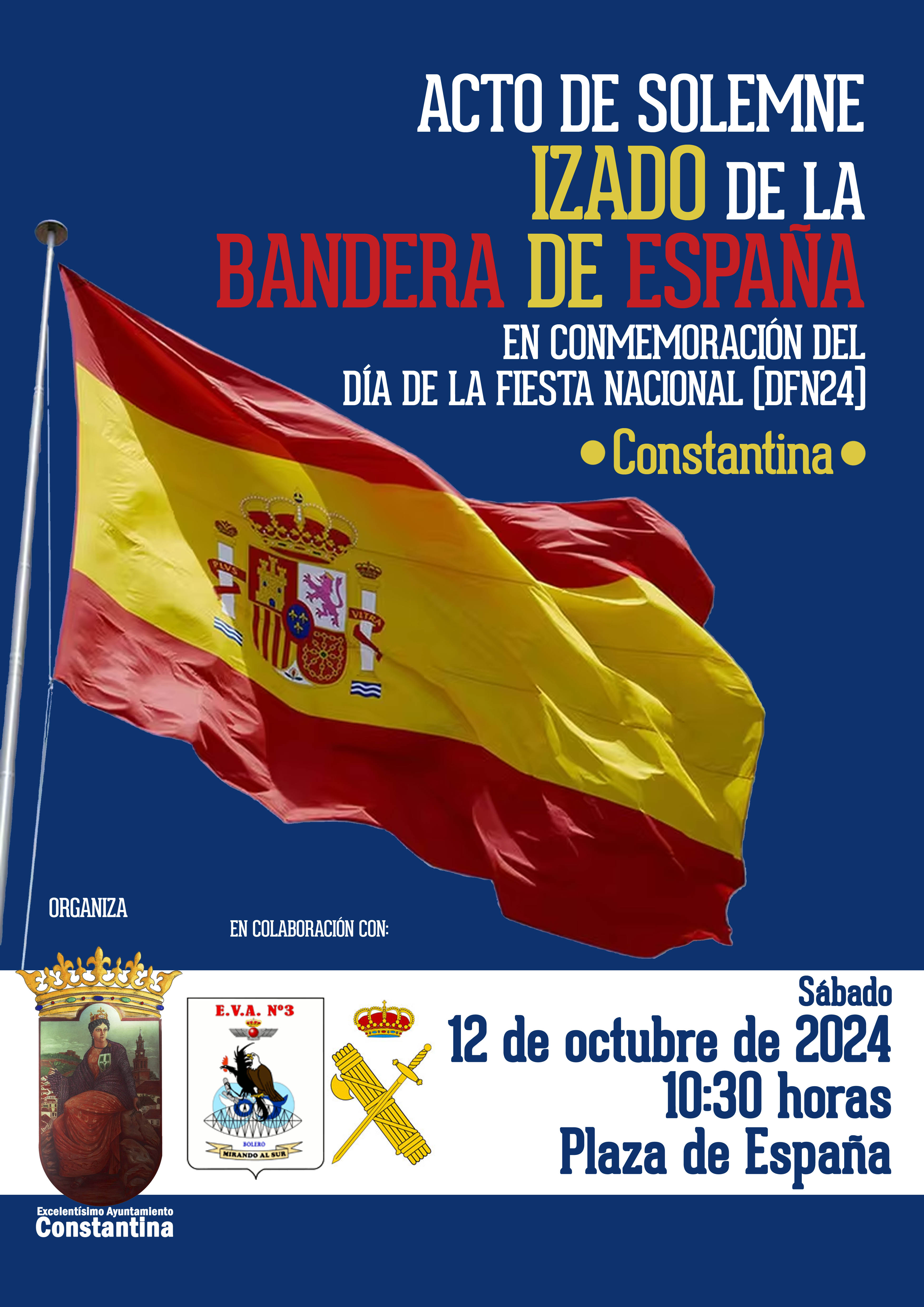 Acto Izado Bandera España 12octubre2024