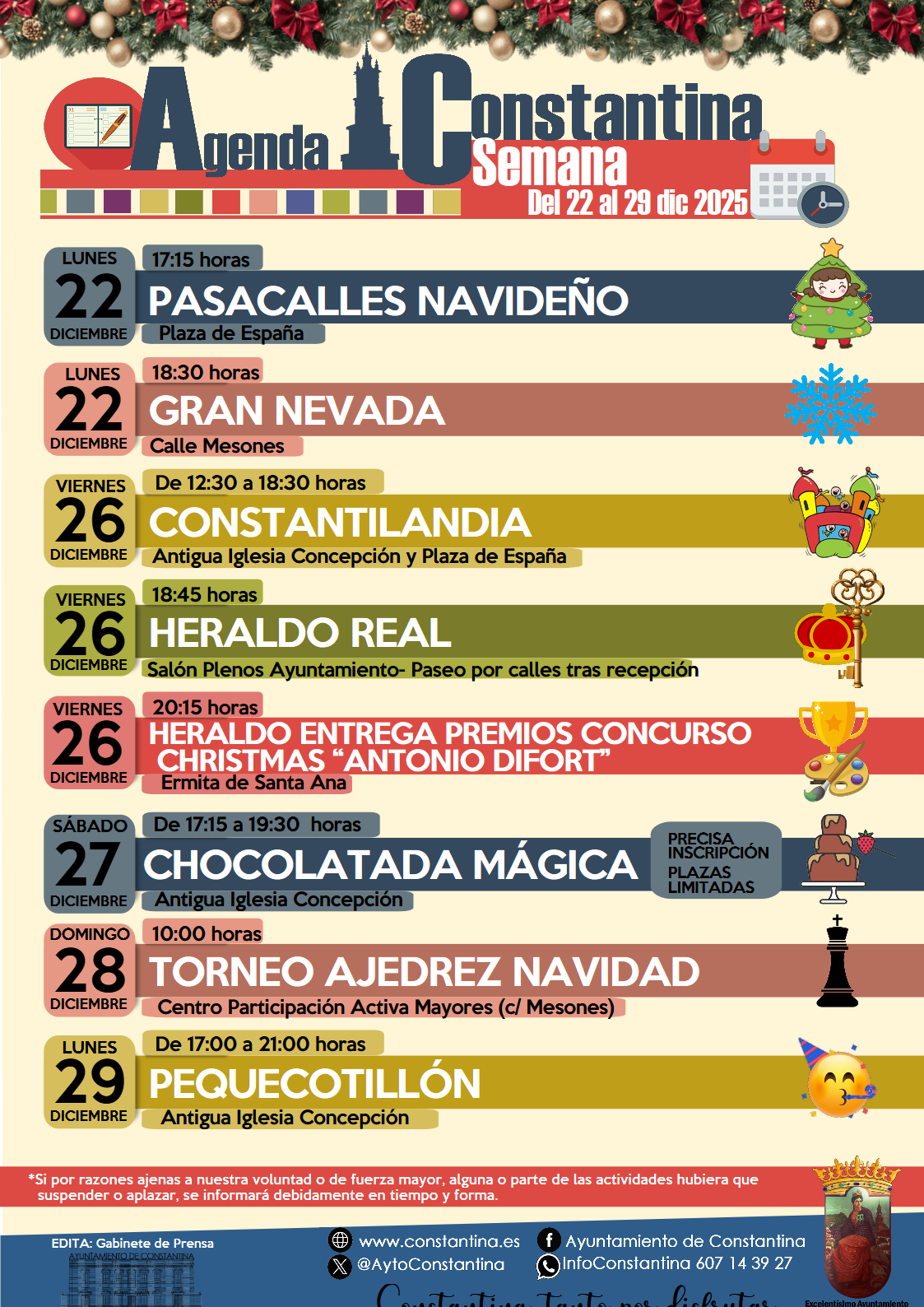 Agenda finde Constantina