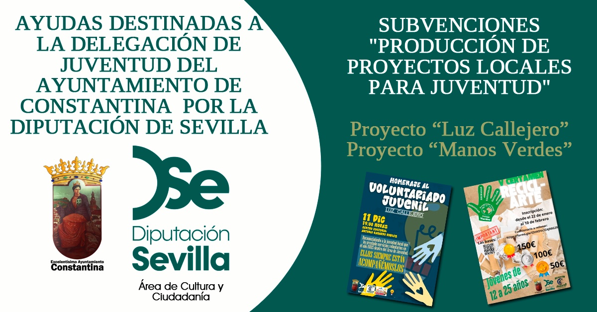 Ayudas de Diputación de Sevilla a delegación Juventud Constantina