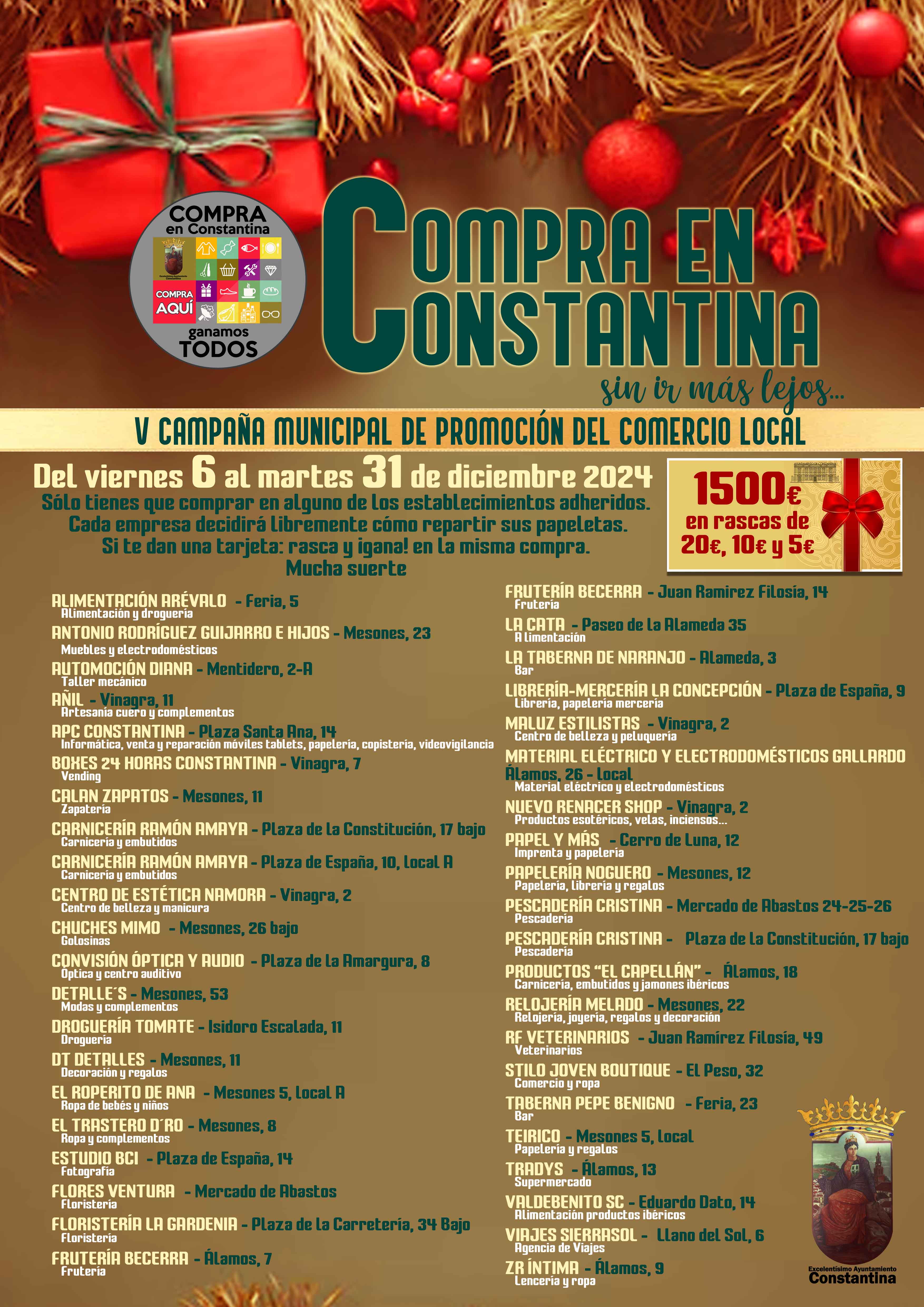 Compra en Constantina Cartelería clientes y empresas adheridas