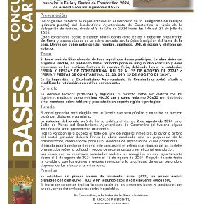 Concurso Cartel Feria Constantina 2024_BASES