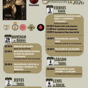 Guía Semana Santa Constantina 2026_SUMARIO