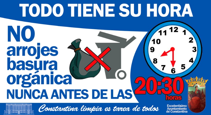 No arrojes basura antes 8 y media_Constantina limpia es tarea de todos