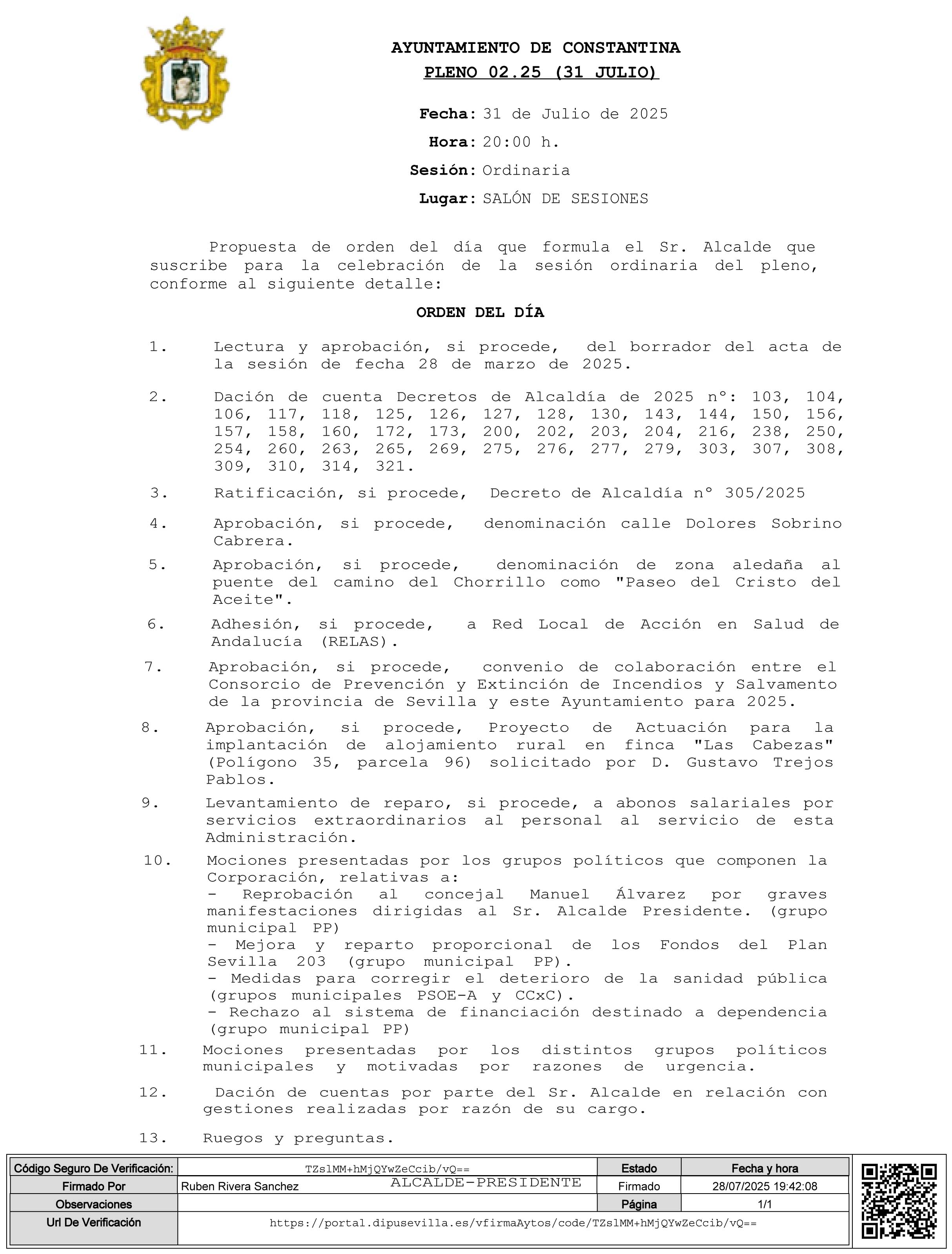 PLENO CONSTANTINA 31 JULIO 2025