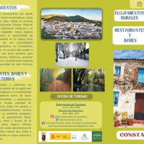 TRI¿PTICO ALOJAMIENTOS Y HOSTELERI¿A EN CONSTANTINA_portada