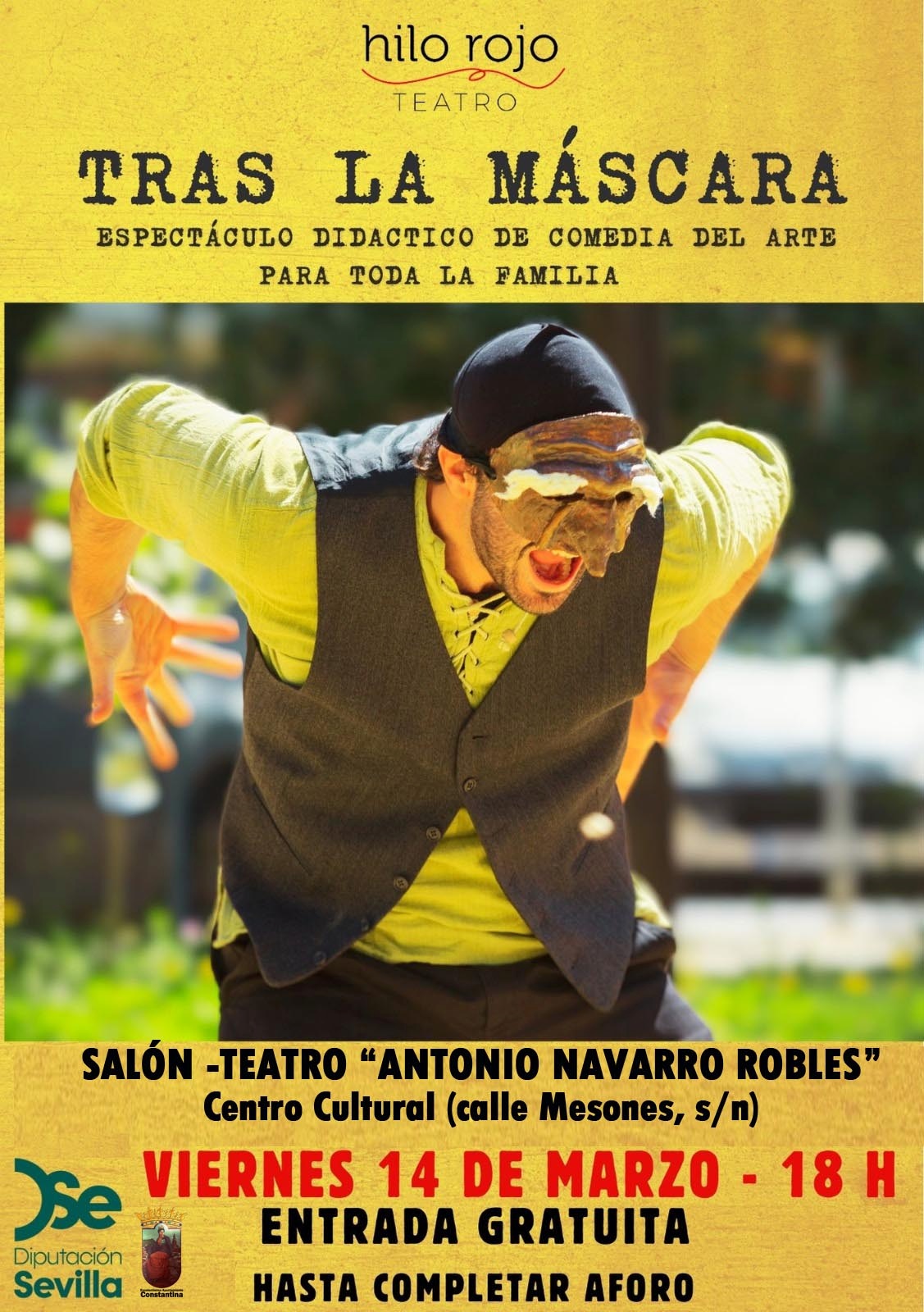 OBRA DE TEATRO INFANTIL-FAMILIAR "TRAS LA MÁSCARA"