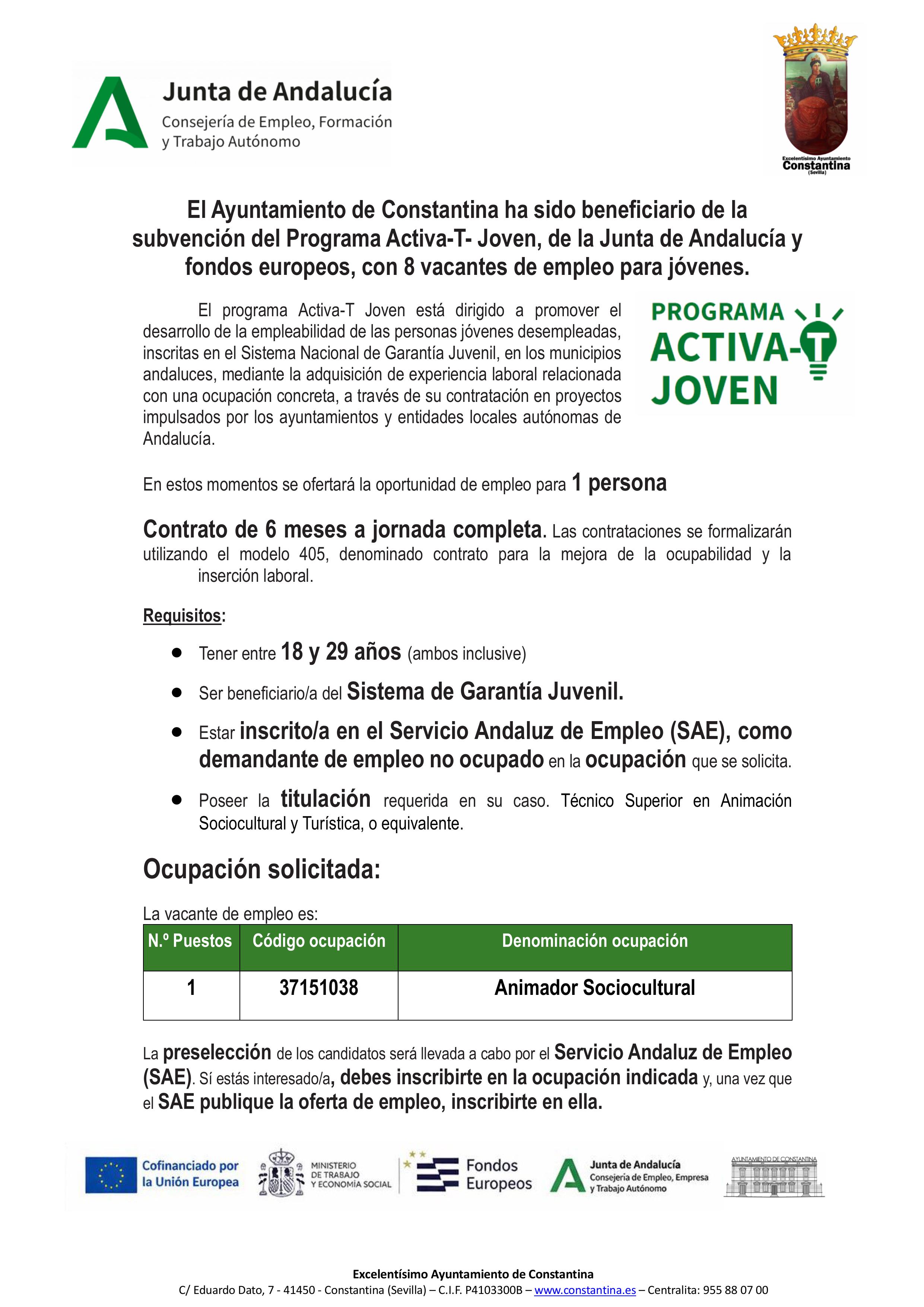 activa-T Joven Constantina MONITOR sociocultural