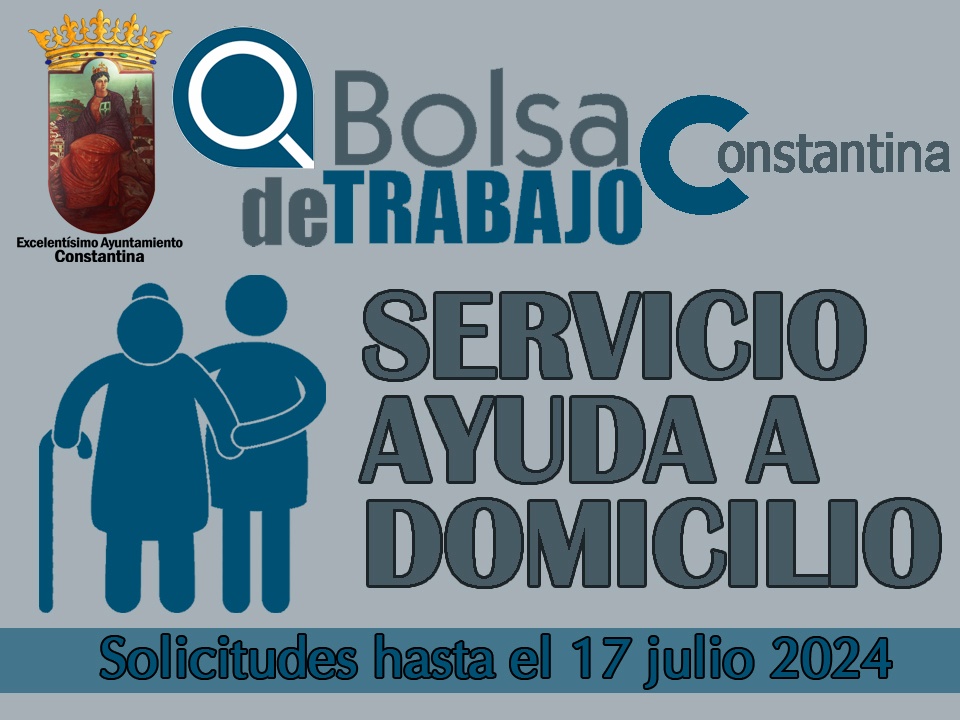 bolsa trabajo servicio ayuda a domicilio constantina