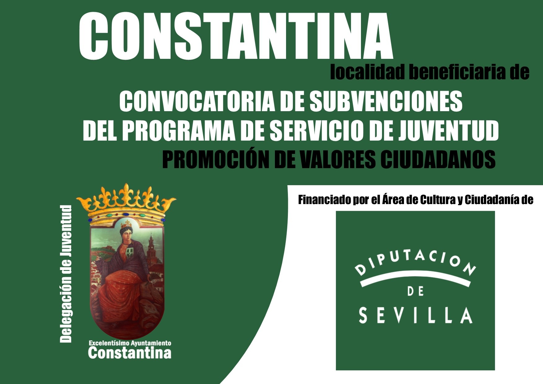 constantina benficiaria subvencion promoción valores ciudadanos diputación sevilla
