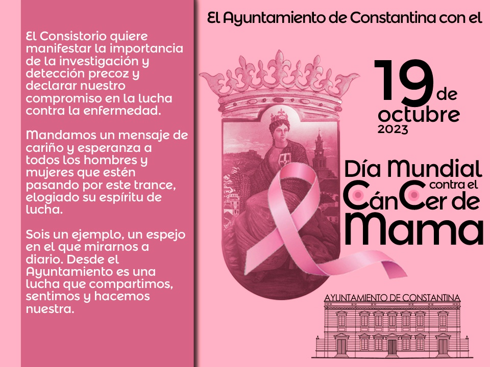 día mundial contra Cáncer de Mama Ayuntameito Constantina